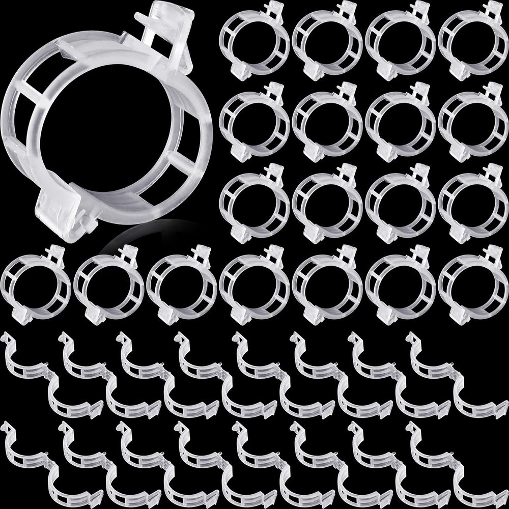 Qunclay front pack of 1500 white plant clips, bulk supply benefit
