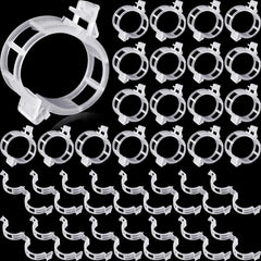 Qunclay front pack of 1500 white plant clips, bulk supply benefit