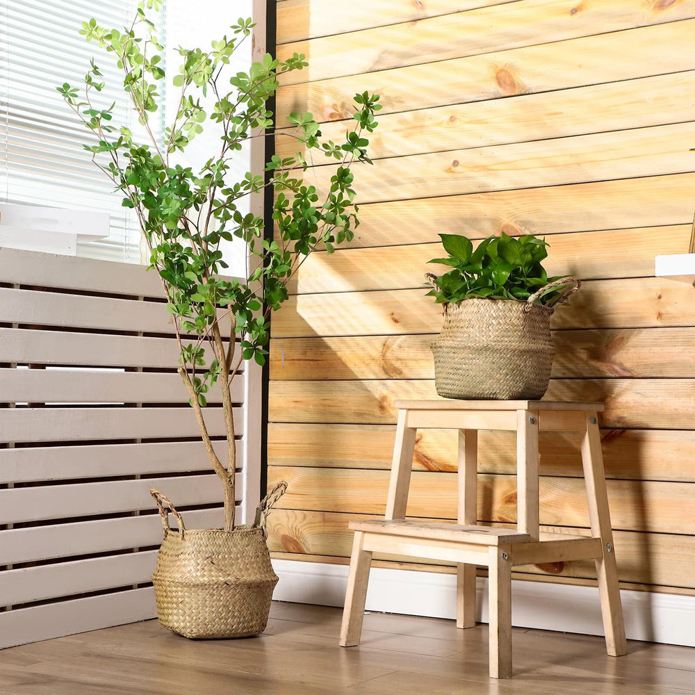 Qunclay stacked set showing four baskets for coordinated multi-room styling