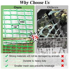 Quobiad fence attached to wooden posts demonstrating quick installation benefit