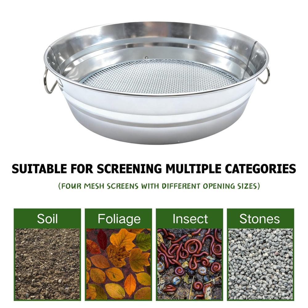 QUTIING sifter held by hands to show compact scale and portability benefit