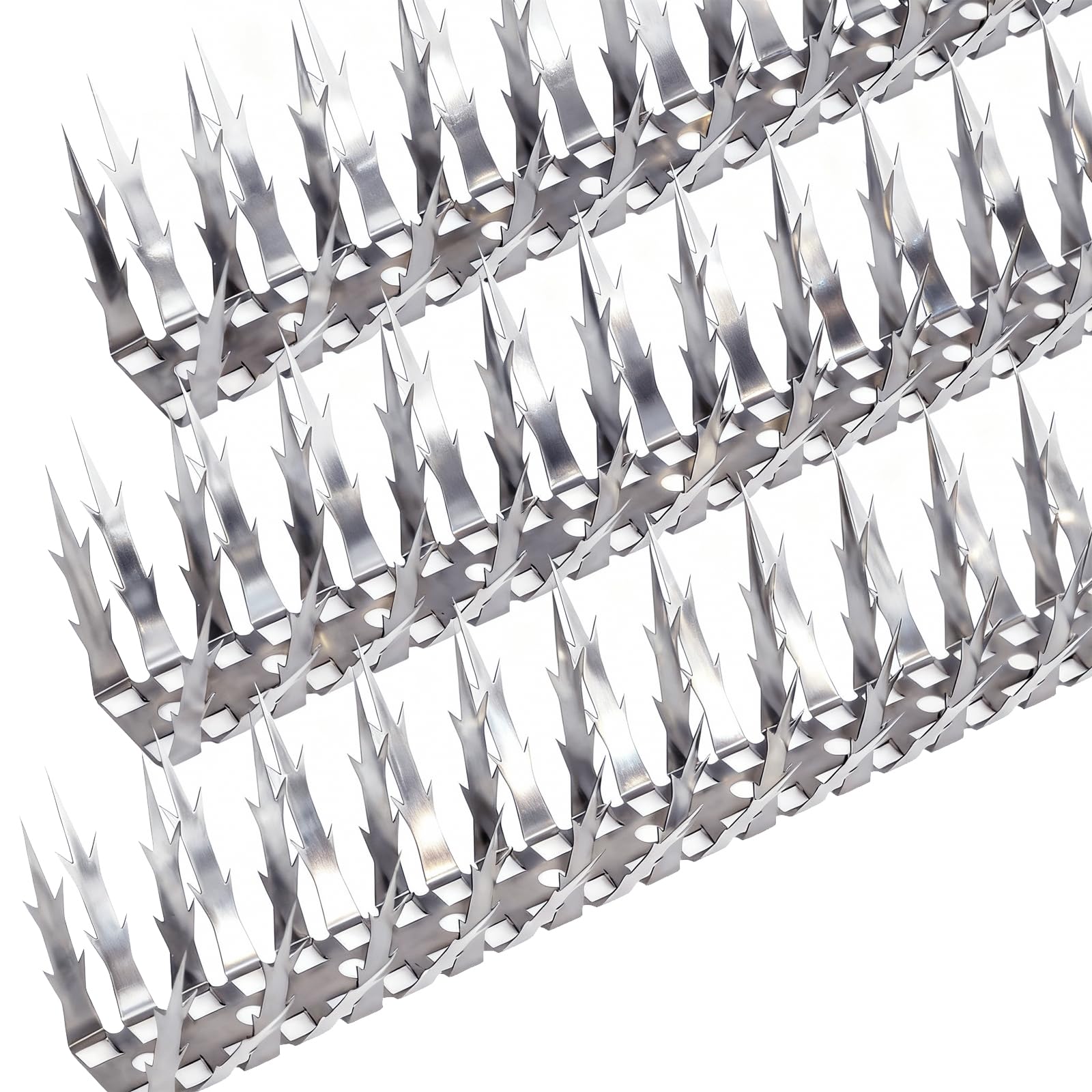 Quunoot front view assembly showing full spike strip protecting ledge