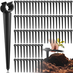 Quzzil front packaging showing 100 stakes and storage bag for easy organization