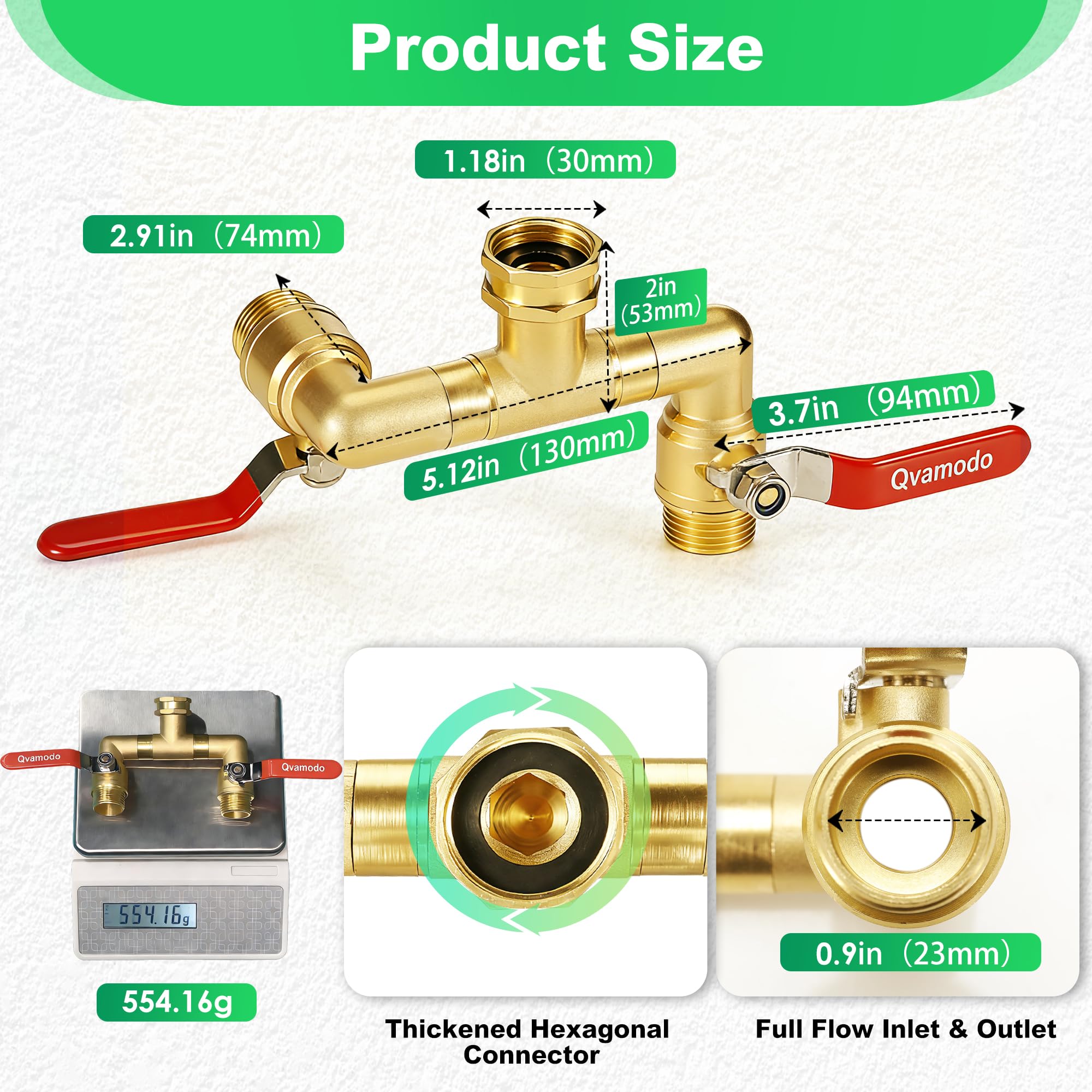 Qvamodo installed on outdoor spigot for quick, tool-free setup advantage