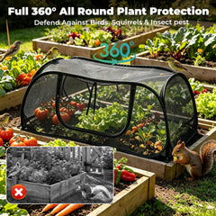 QwayHome roll-up zipper door open for easy access and quick plant care benefit
