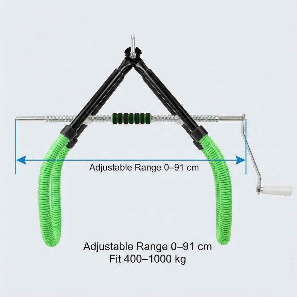 QWORK adjustable handle and pitch scale showing precise angle control