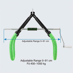 QWORK adjustable handle and pitch scale showing precise angle control