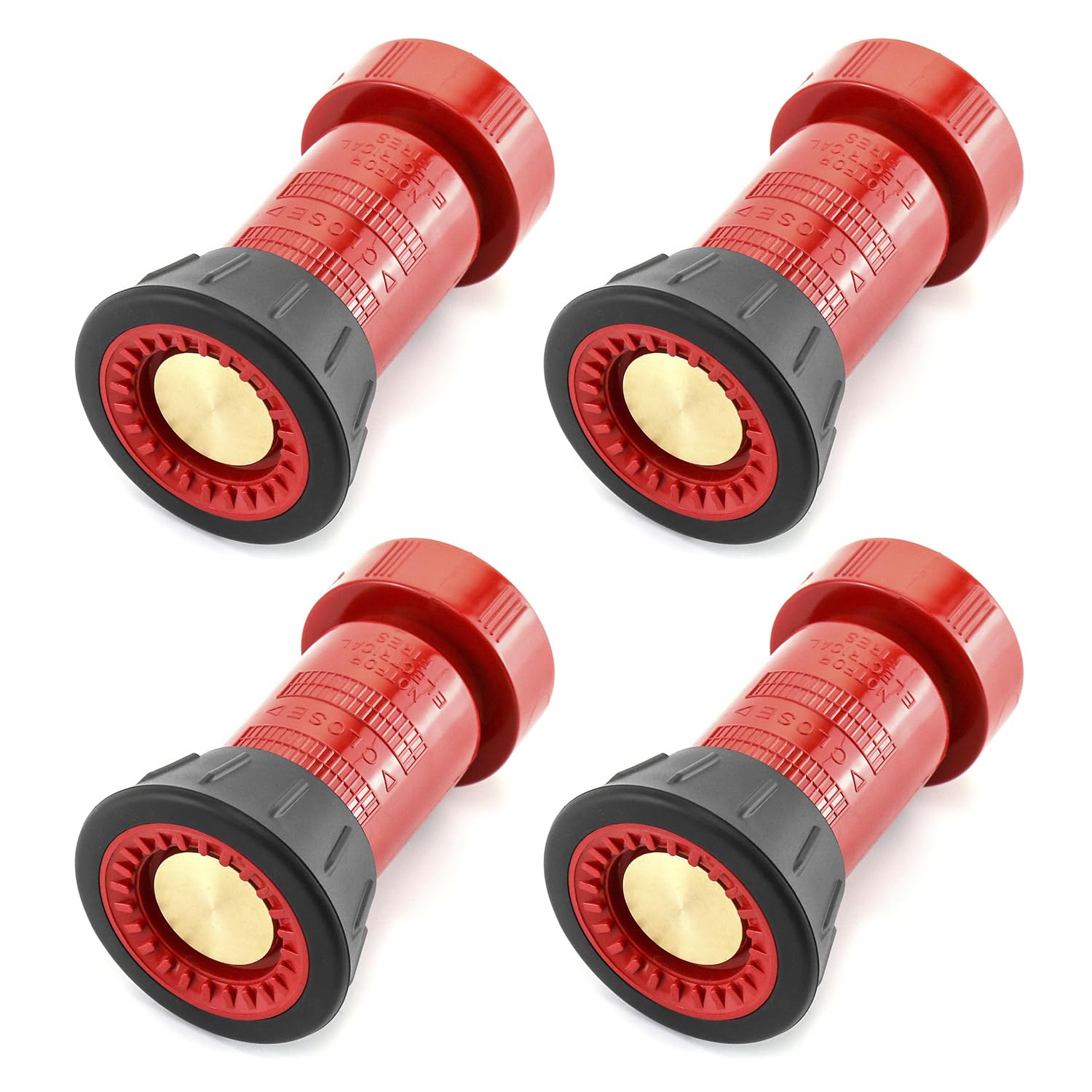 QWORK front view of four nozzles showing packaging and product benefit of ready multi-line use