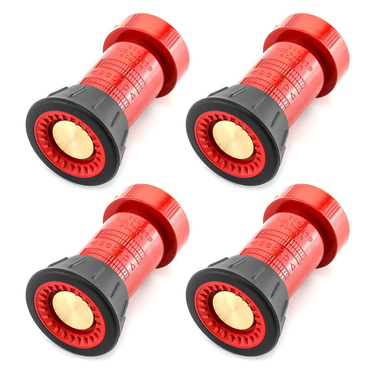 QWORK front view of four nozzles showing packaging and product benefit of ready multi-line use