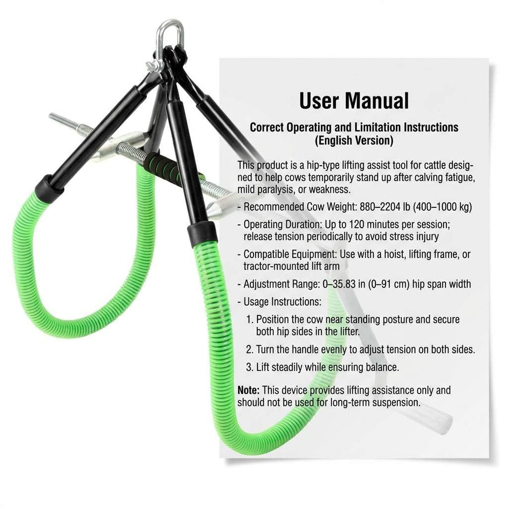 QWORK thick hook with anti-slip rubber tube securing a safe hold