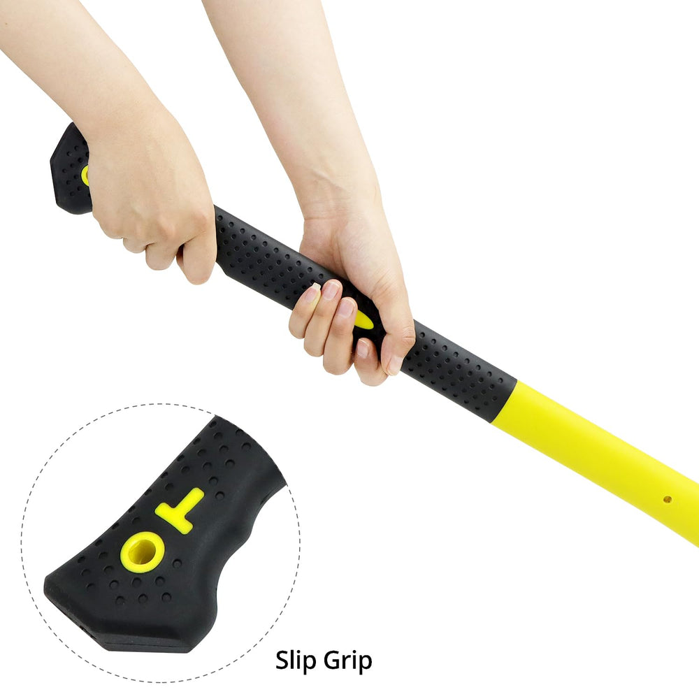 QWORK full-length side view showing 28-inch balance for reach and leverage