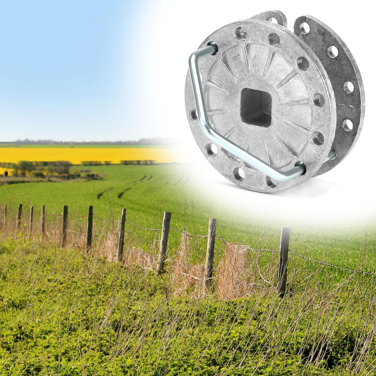 QWORK installation step with wire threading showing straightforward, tool-light setup