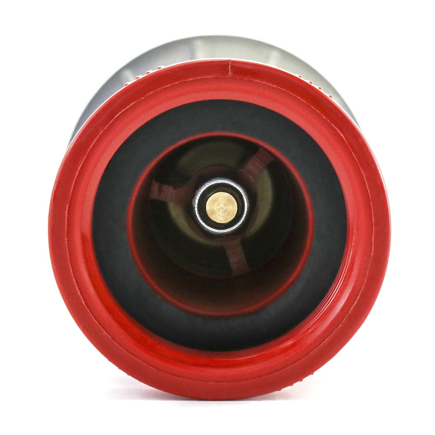 QWORK nozzle in use on a garden hose illustrating adjustable spray for watering tasks