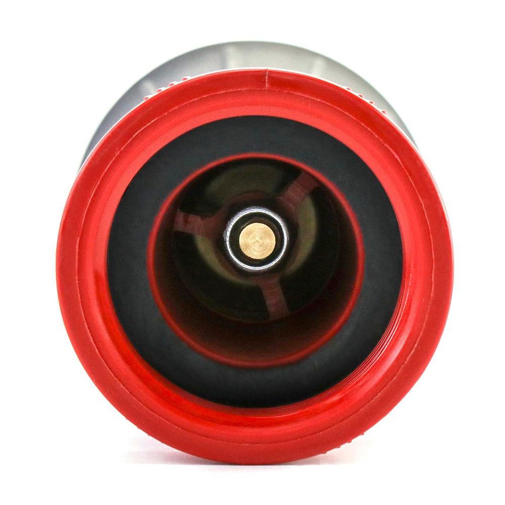 QWORK nozzle in use on a garden hose illustrating adjustable spray for watering tasks