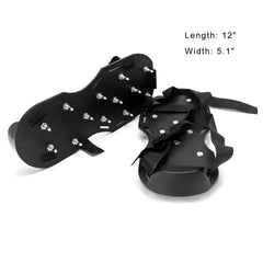 QWORK side profile highlighting adjustable straps and secure snap-lock benefit