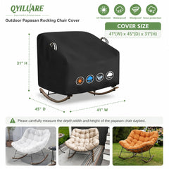 QYILUARE close-up of 420D Oxford fabric and sealed seam for waterproofing