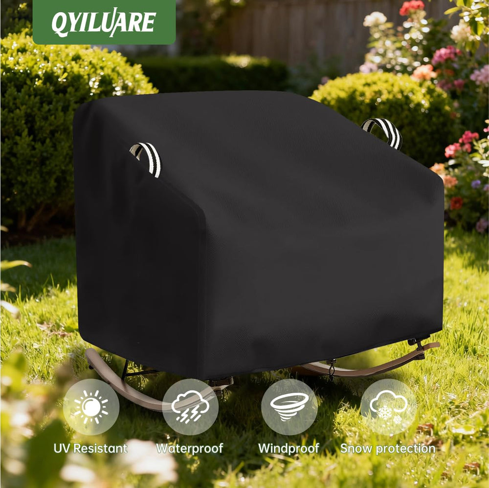QYILUARE cover beside chair for size comparison and proper fit guidance