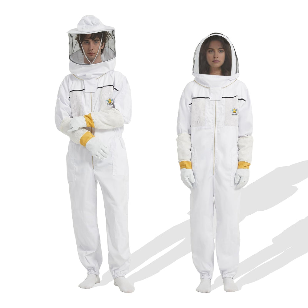 QHZHANG suit on model illustrating fit for 5'11"–6'3" users