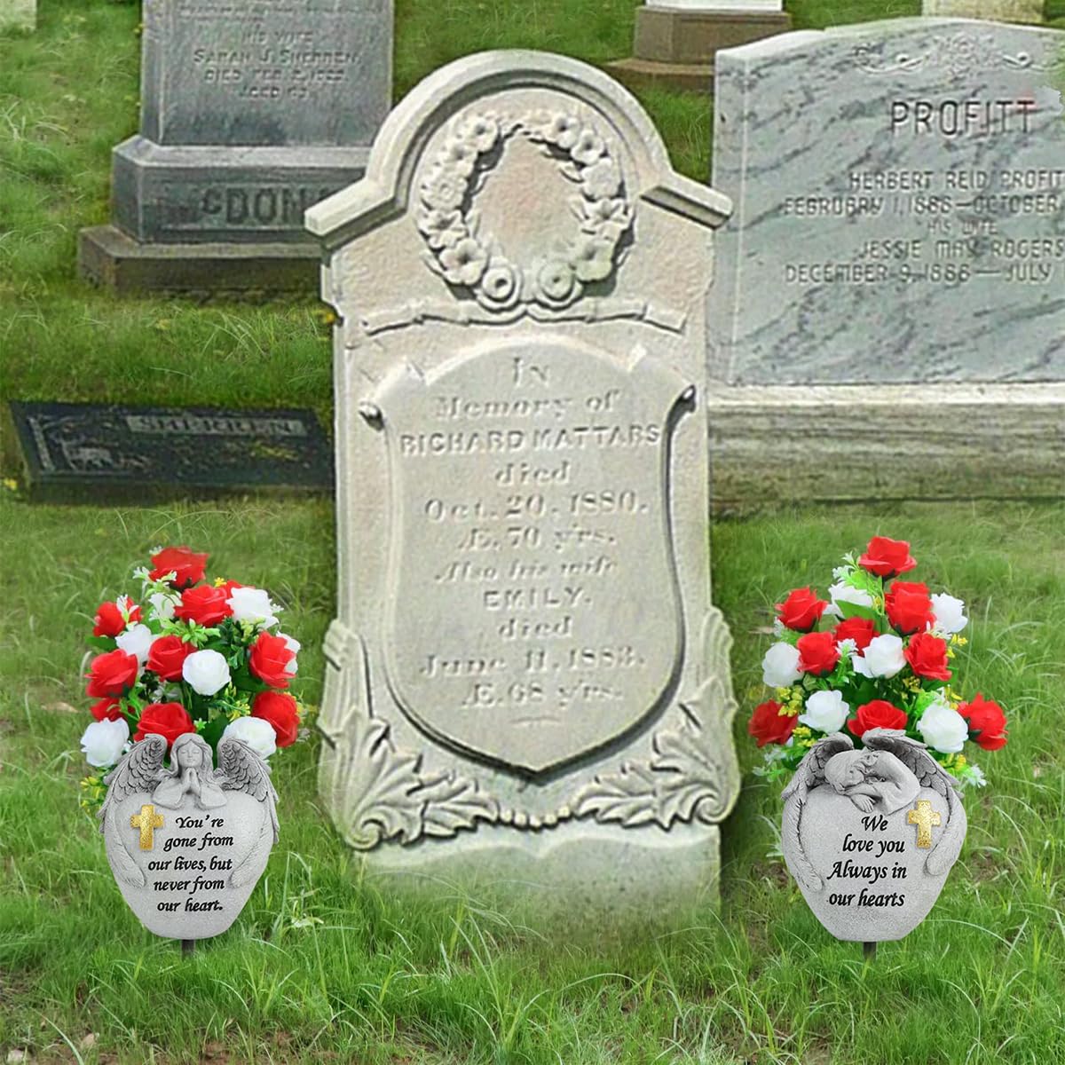 QZWHLSM on a porch memorial setting illustrating indoor or outdoor remembrance use