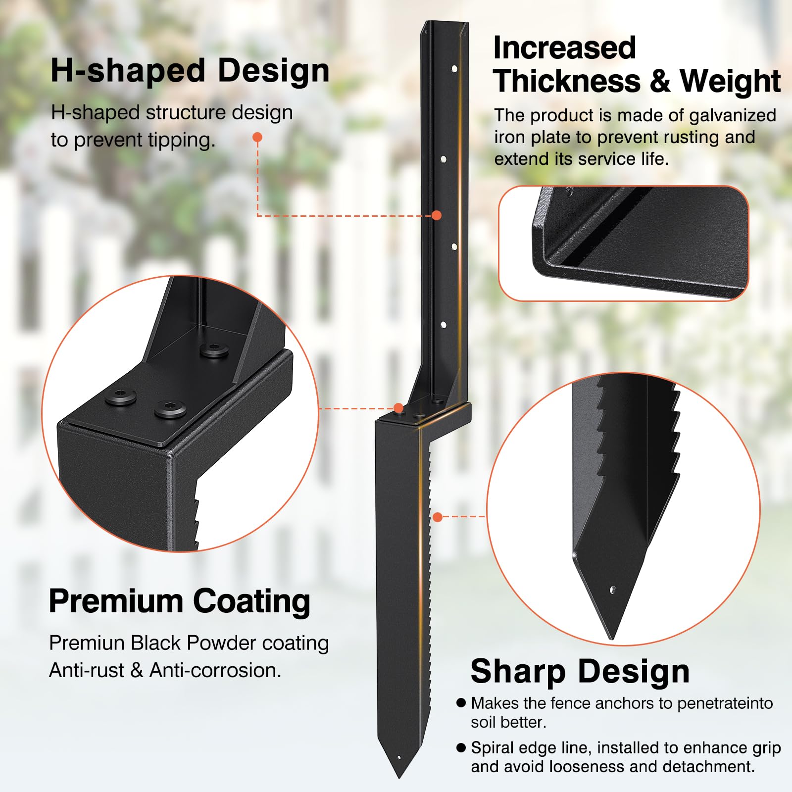 QZXRKEJI mounted on a 4x4 wooden post providing immediate lateral stability