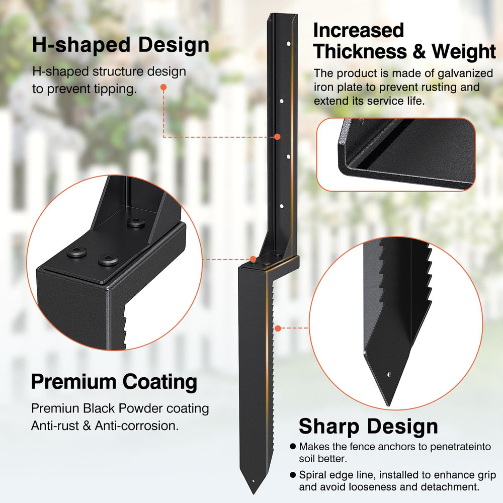 QZXRKEJI mounted on a 4x4 wooden post providing immediate lateral stability