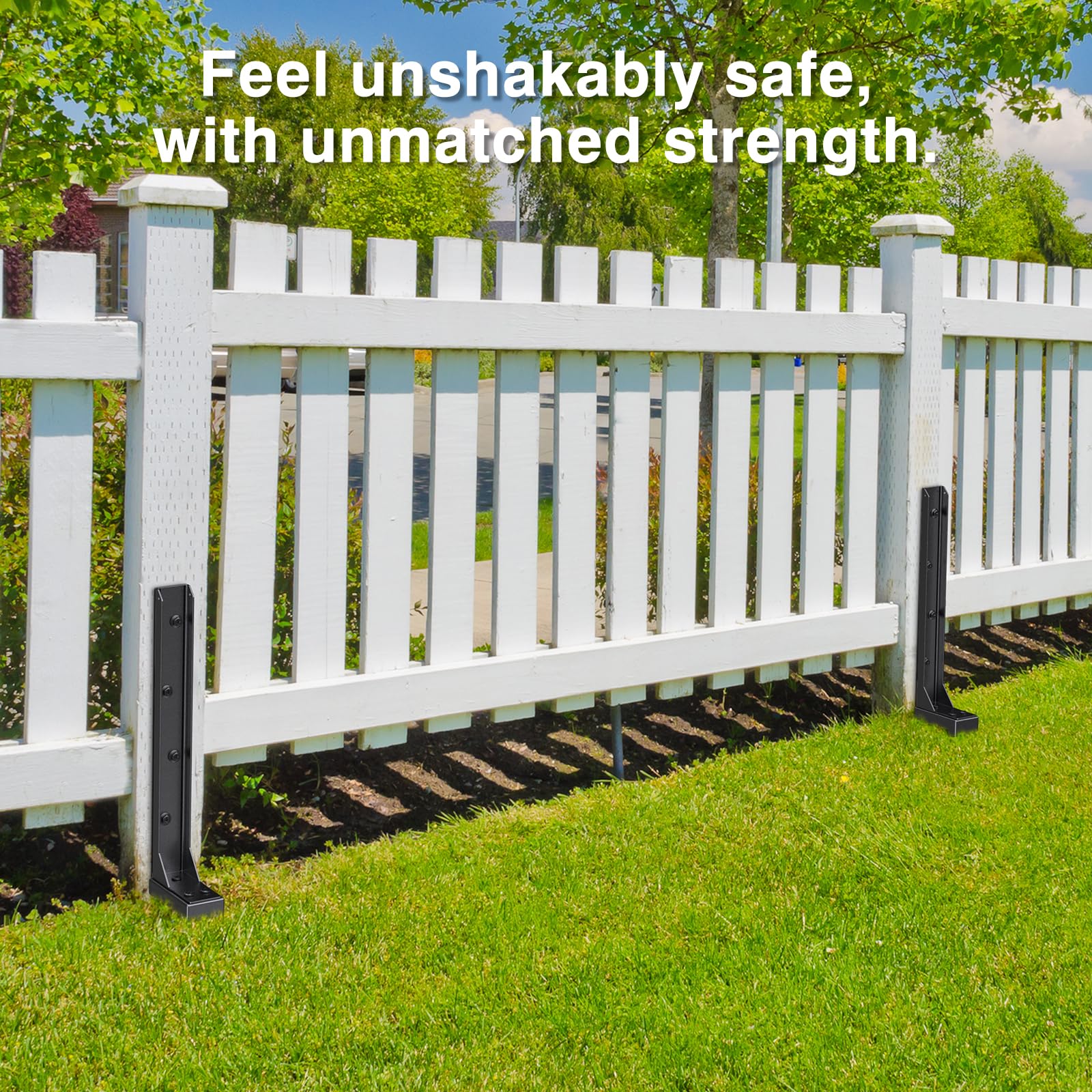QZXRKEJI attached to a 6x6 post showing secure fastening and improved alignment