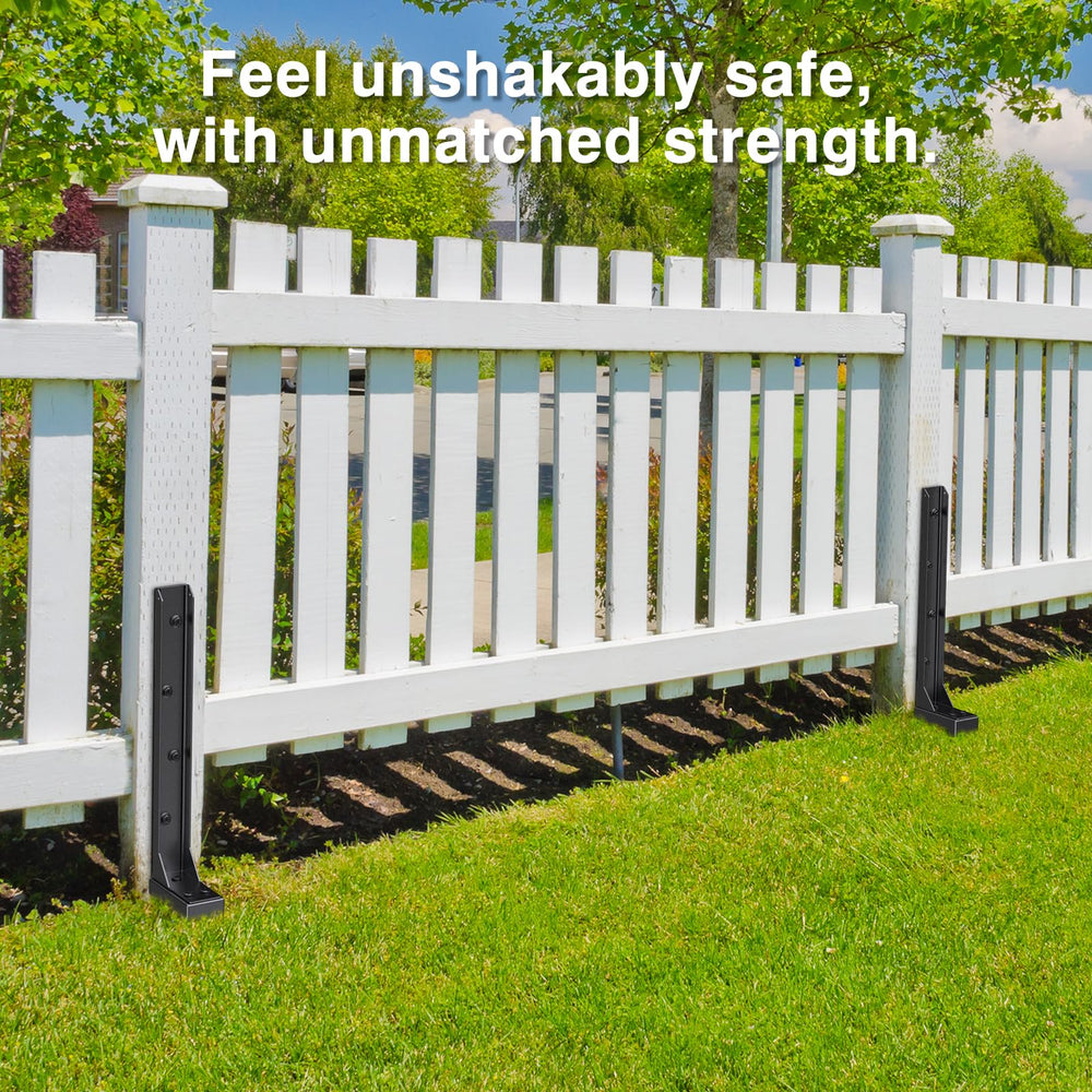 QZXRKEJI attached to a 6x6 post showing secure fastening and improved alignment