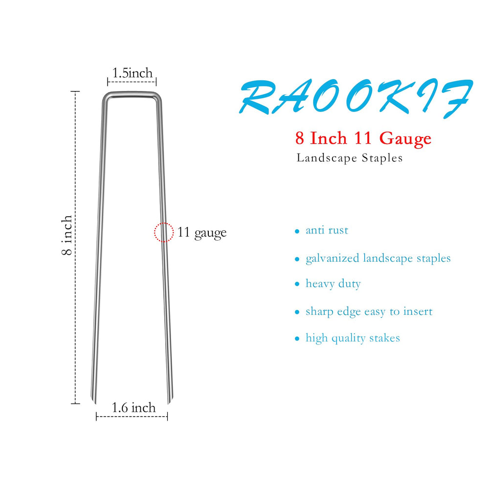 RAOOKIF close-up galvanized finish that resists rust for longer outdoor use