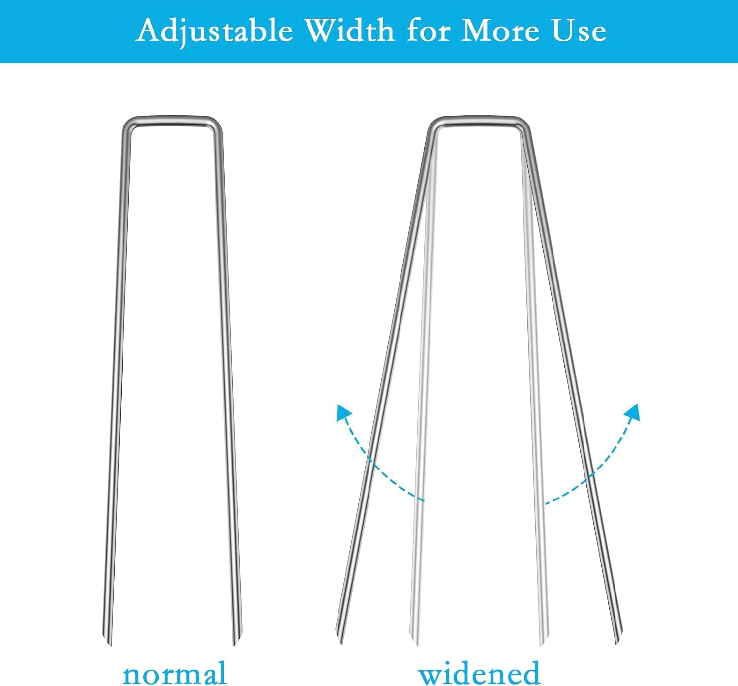 RAOOKIF sharp pointed end detail for easier ground penetration and durability
