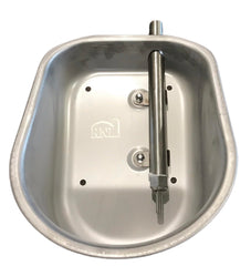 rabbitnipples stainless front view showing durable one-piece bowl and clean finish