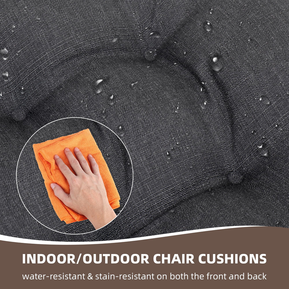 RACE LEAF water beading on cushion surface illustrating water-resistant protection