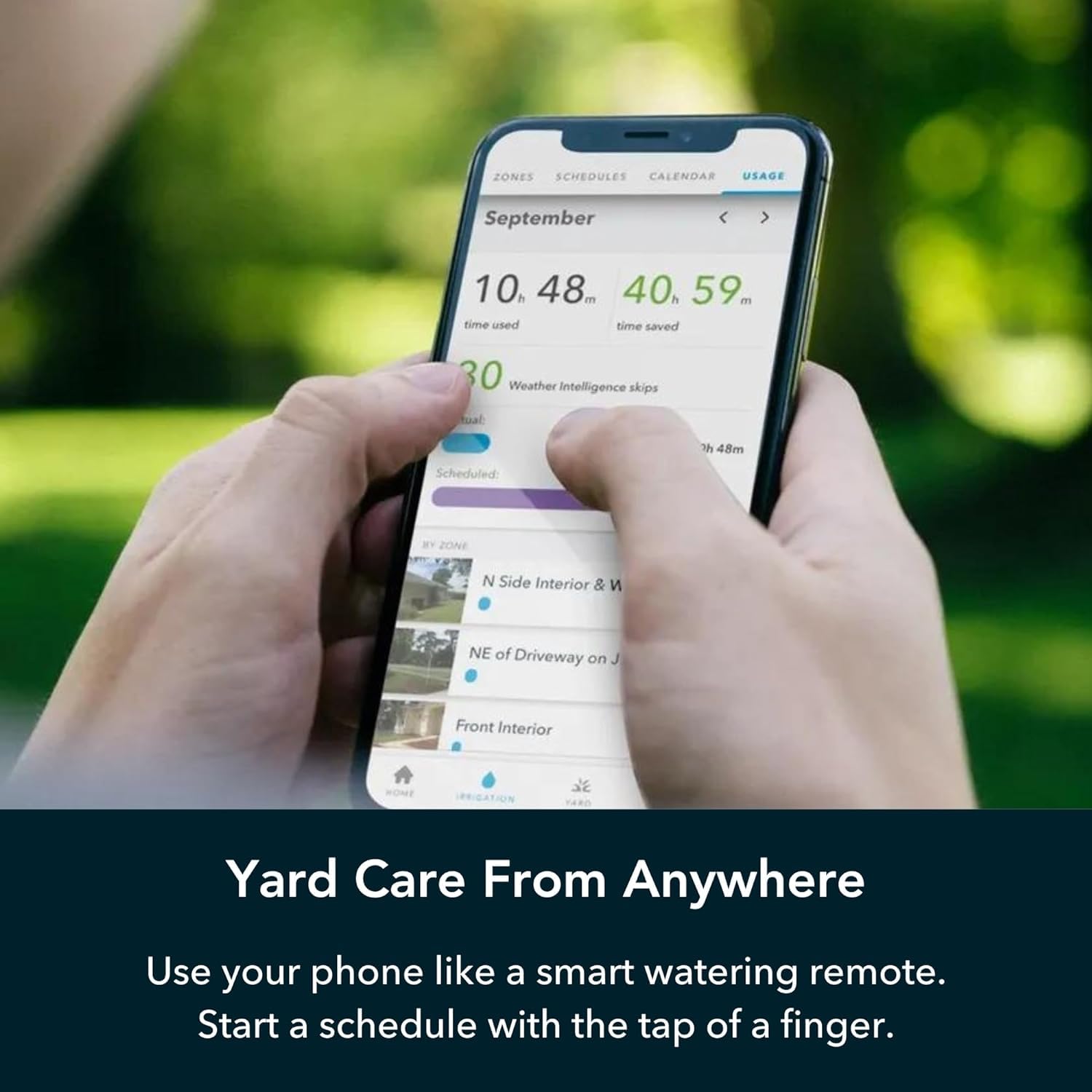 Rachio mounted inside a weatherproof enclosure, Rachio protects hardware for outdoor use benefit