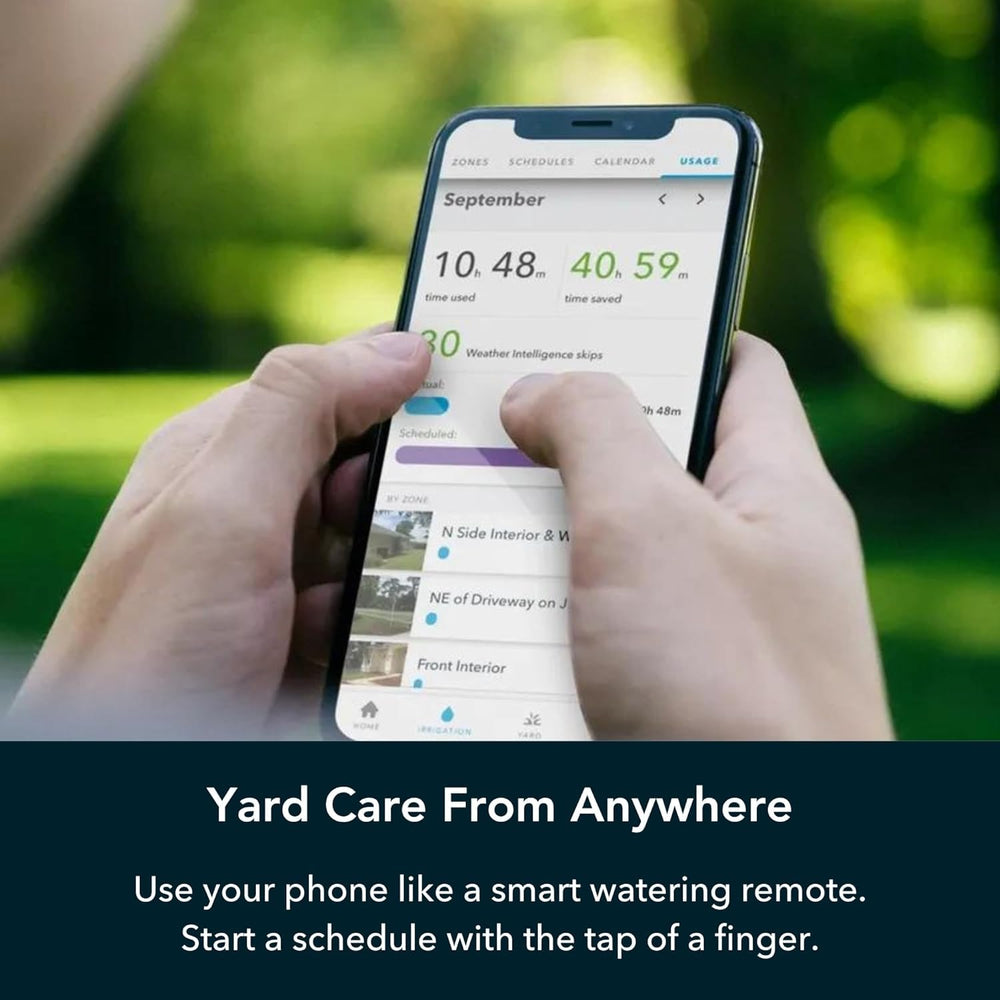 Rachio mounted inside a weatherproof enclosure, Rachio protects hardware for outdoor use benefit