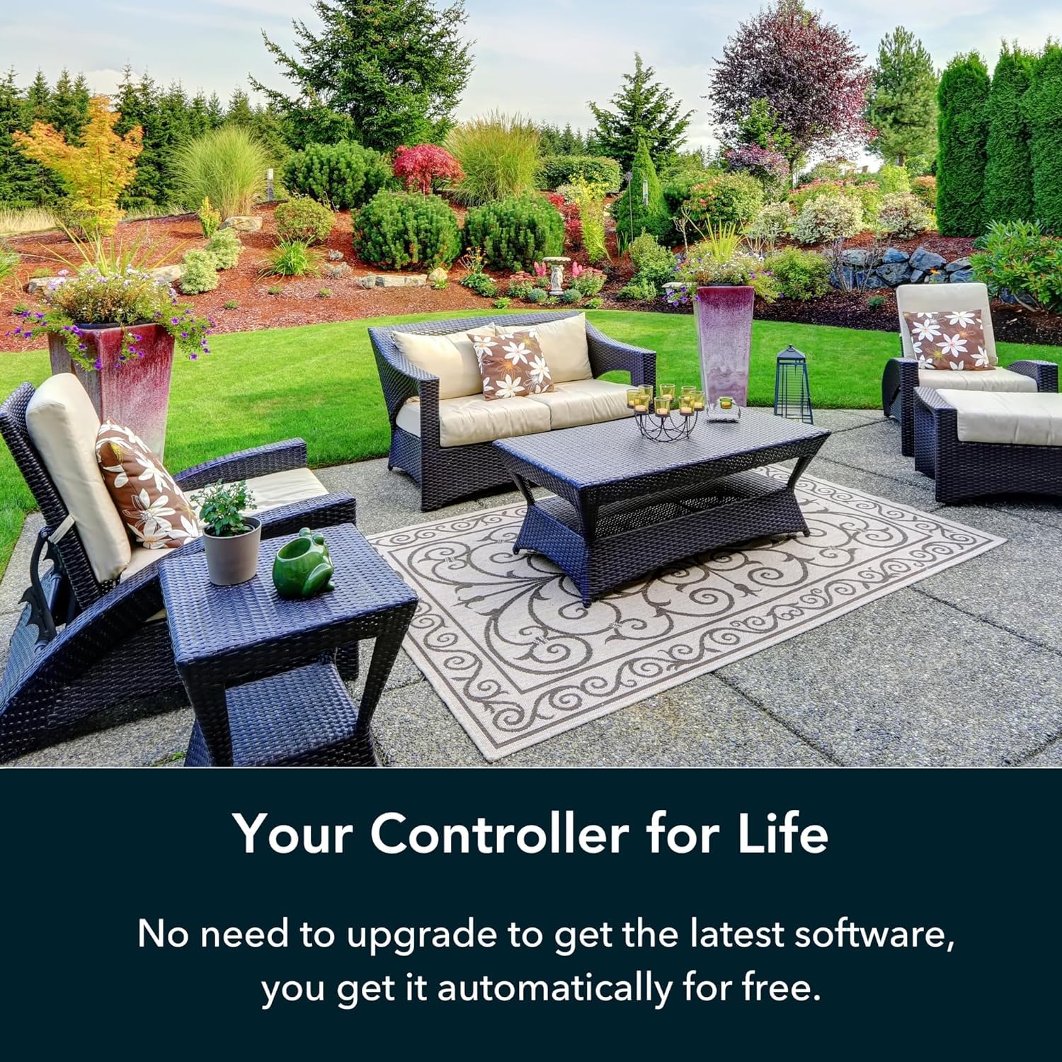 Rachio connected to sprinkler valves and wires, Rachio ensures compatibility with existing systems benefit