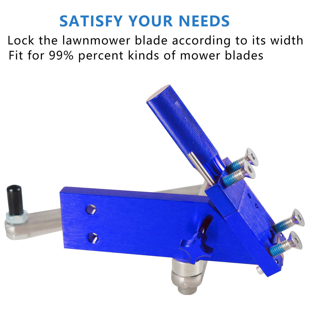 RACTOP bracket mounted on a wooden workbench for stable, safe sharpening setup
