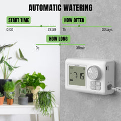 Raddy WS-6 timer closeup displaying programmable screen for precise scheduling