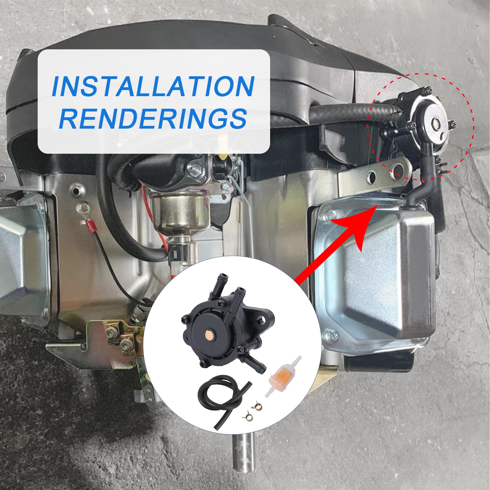 RADHLBNIU packaged unit with label showing included replacement parts