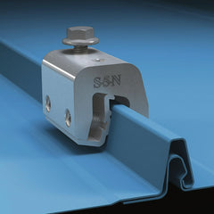Radiant Solutions top-threaded hole detail with M8 bolt attached, enabling easy accessory mounting benefit