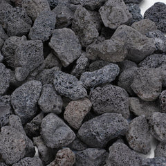 Rahato front bag showing 20lb lava rocks and ready-to-use benefit
