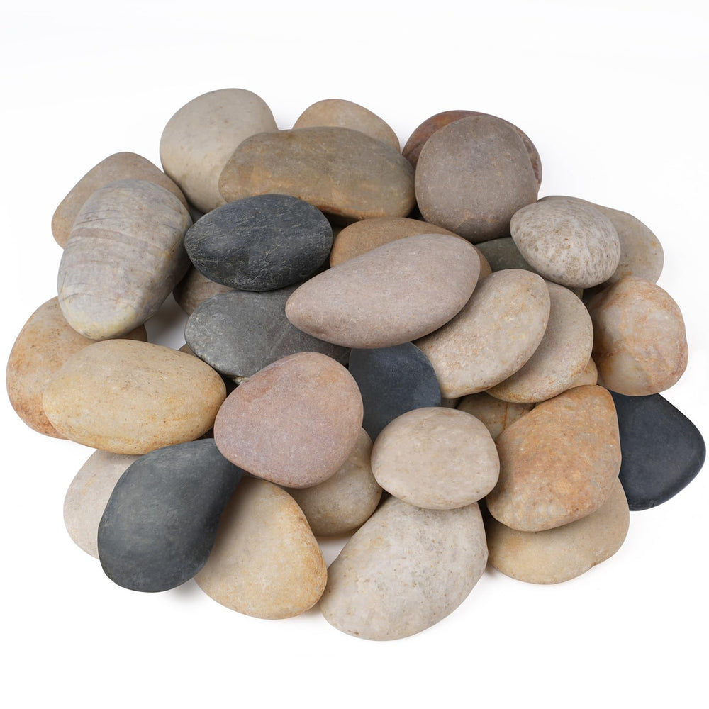 Rahato front-package view showing natural river rocks and clear labeling benefit: easy selection