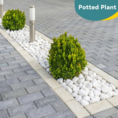 Rahato stones used in garden pathway adding bright contrast