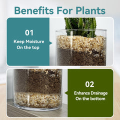 Rahato sand used as top dressing in planter providing clean, decorative finish