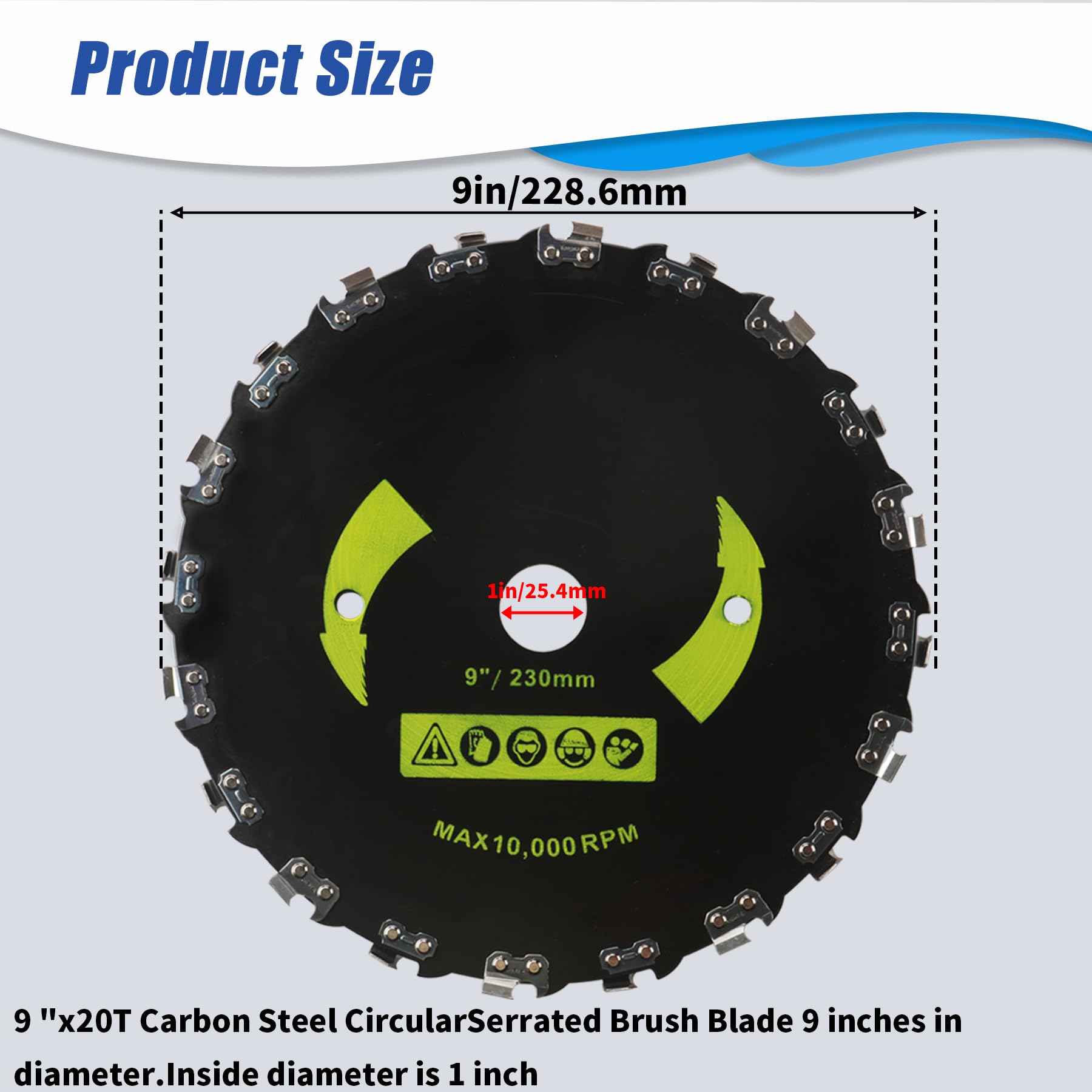 RAHQHD close-up of carbon steel teeth highlighting durable tooth profile