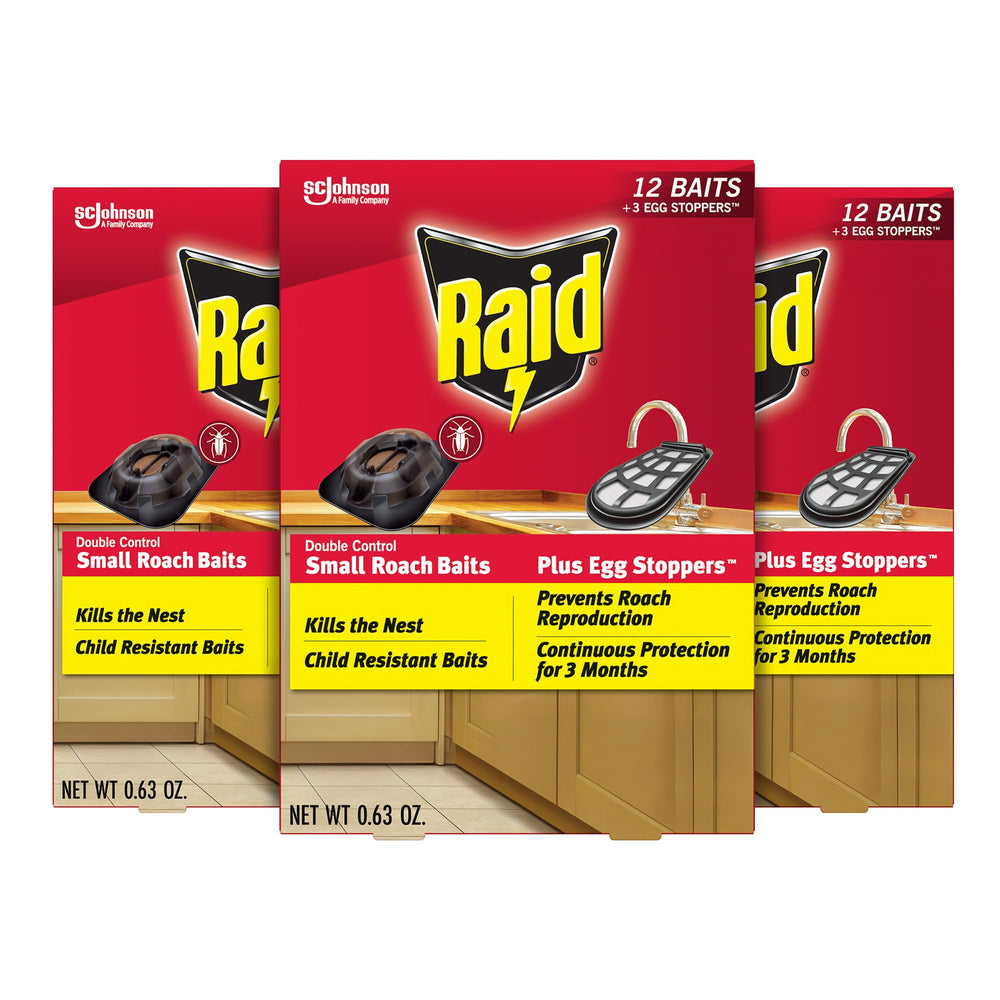 Raid front packaging showing product and pack quantity for quick identification and confidence