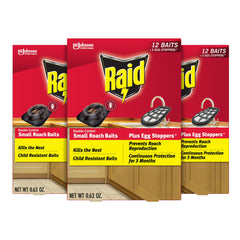 Raid front packaging showing product and pack quantity for quick identification and confidence