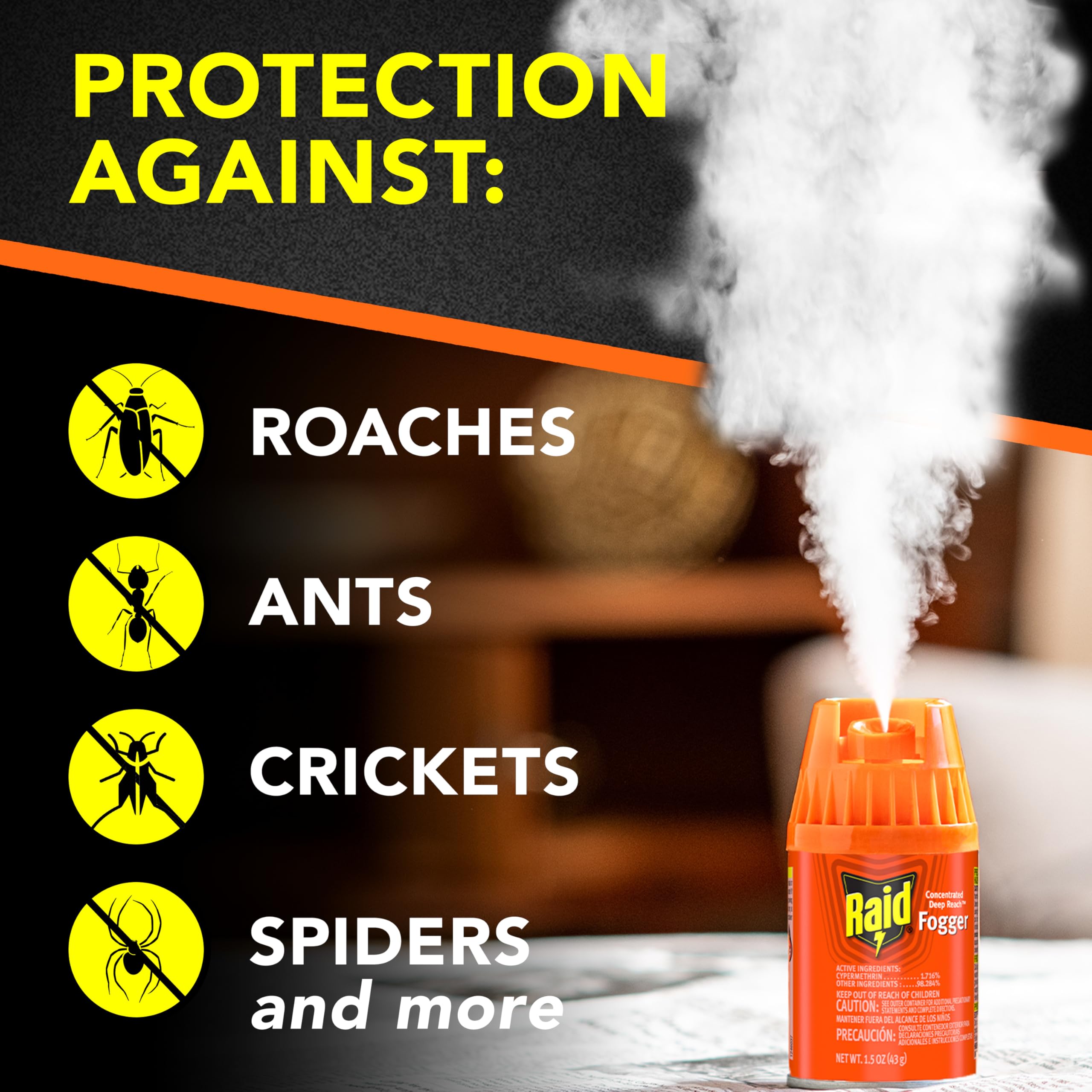 Raid label and directions visible for safe effective use