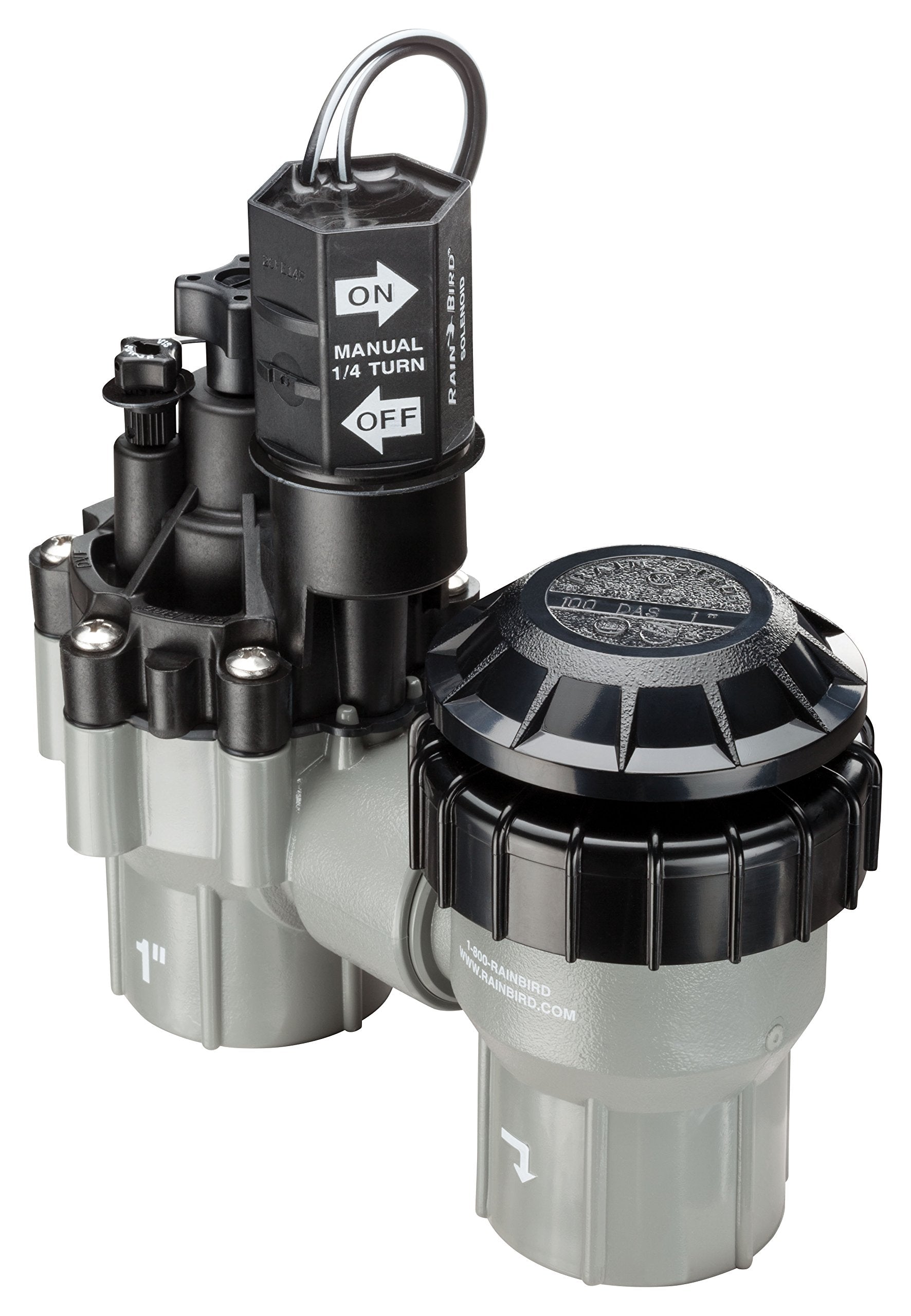 Rain Bird close-up of flow control knob enabling precise zone tuning