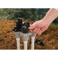 Rain Bird solenoid detail illustrating low-power encapsulated design for longevity