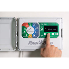 Rain Bird ESP-ME3 mounted outdoors illustrating weatherproof installation benefit