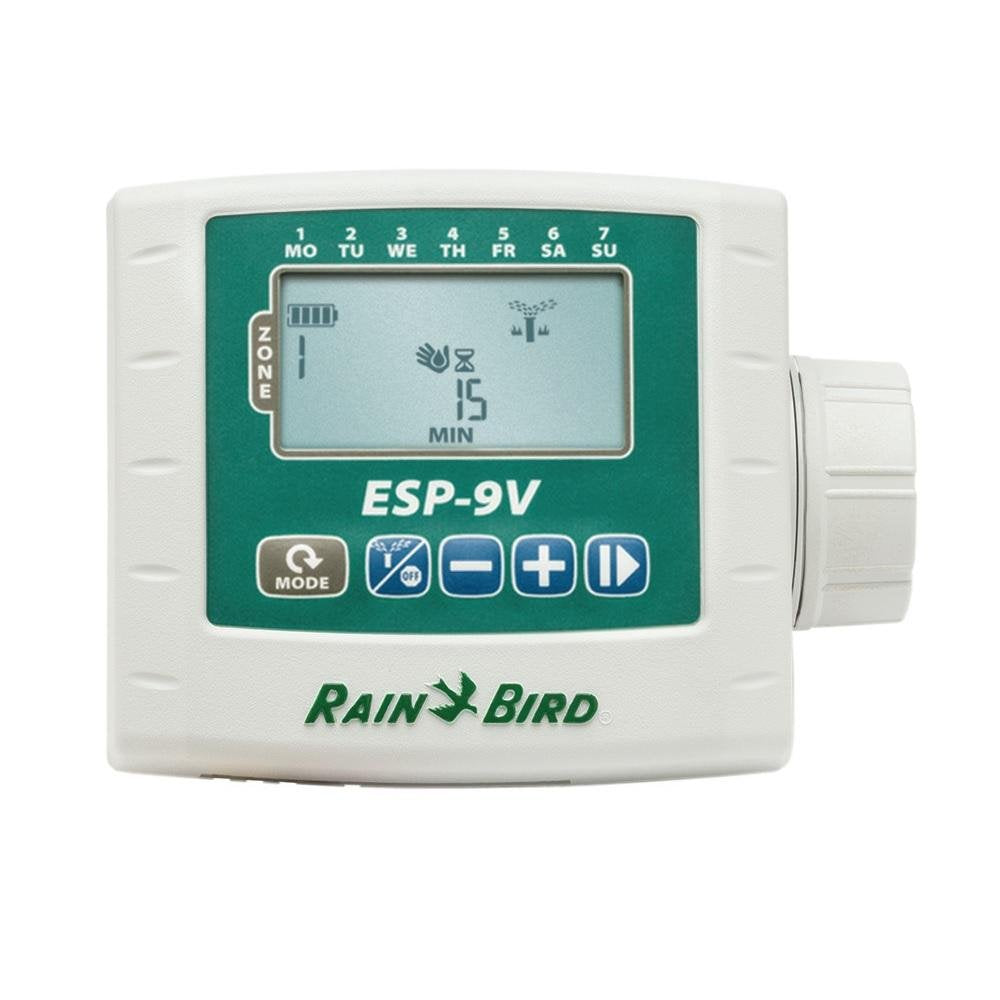 Rain Bird ESP9V2 front panel large LCD and easy icons for faster programming